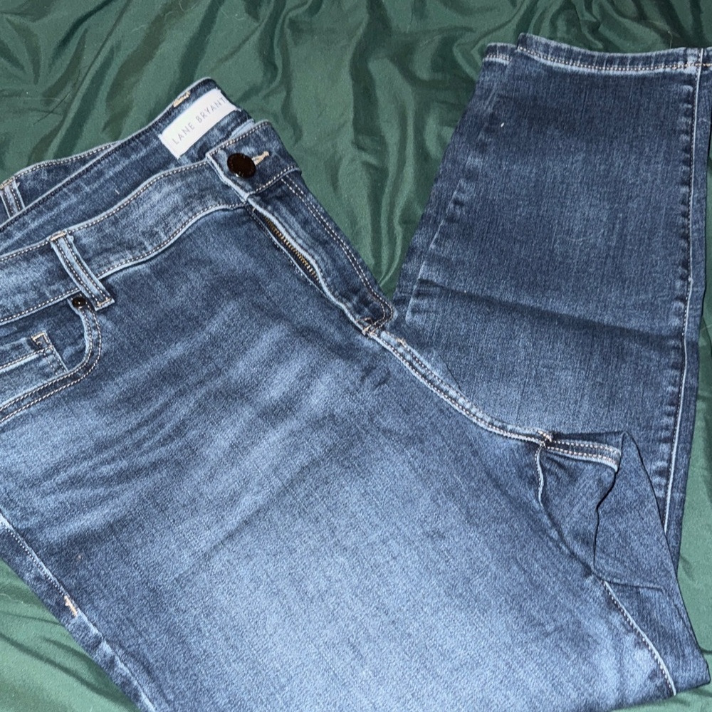 Lane Bryant Dark Blue Skinny Jeans